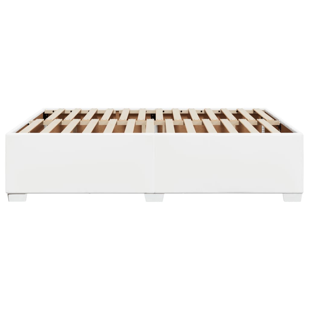 sengeramme 160x200 cm kunstlæder hvid