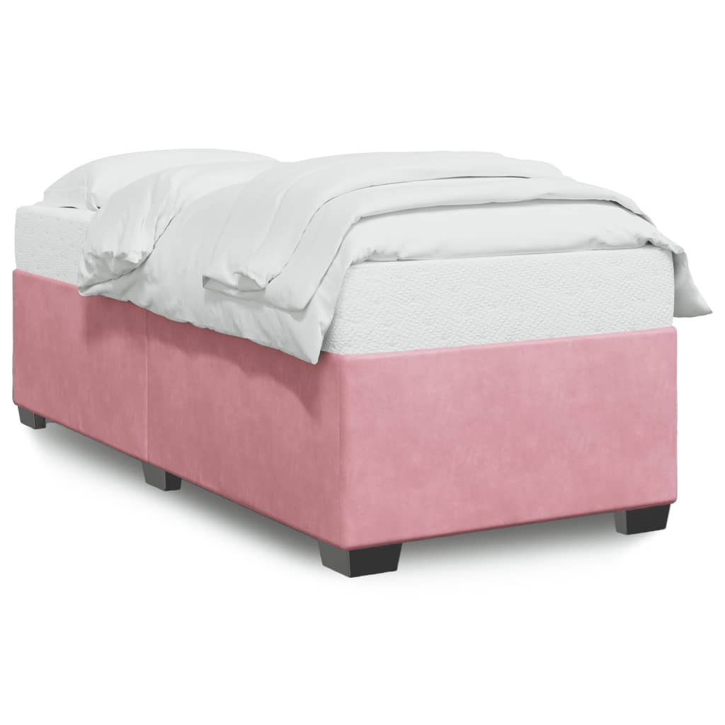 sengeramme 80x200 cm fløjl pink