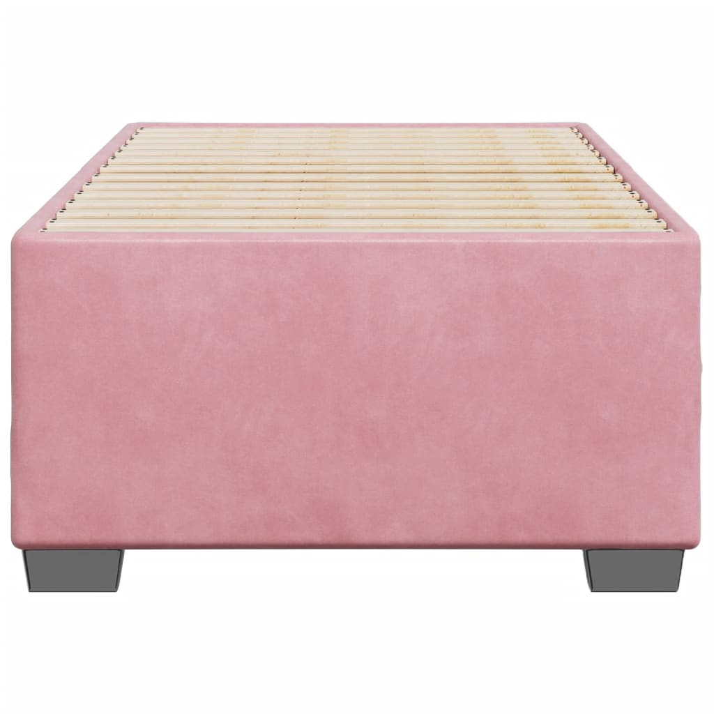 sengeramme 80x200 cm fløjl pink