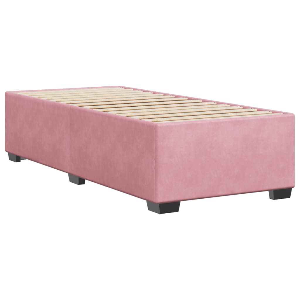 sengeramme 90x200 cm fløjl pink