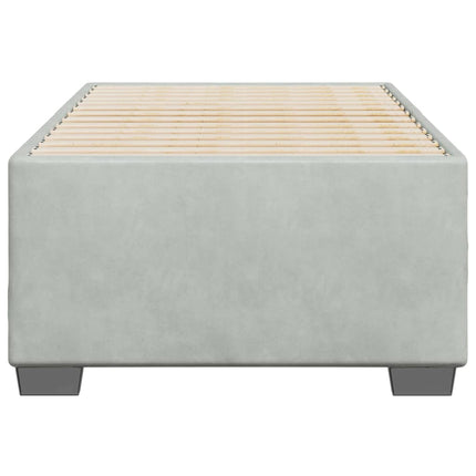 Sengeramme uden madras Lysegrå 100x200 cm Fløjl