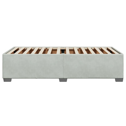 Sengeramme uden madras Lysegrå 100x200 cm Fløjl