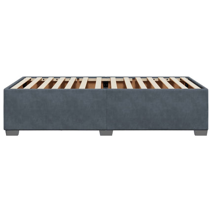 Sengeramme uden madras Mørkegrå 100x200 cm Fløjl