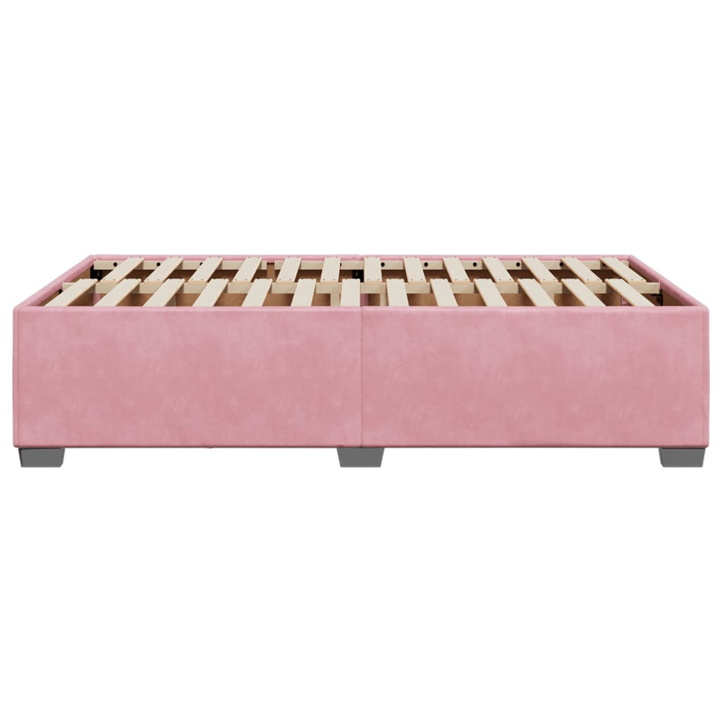 sengeramme 120x200 cm fløjl pink