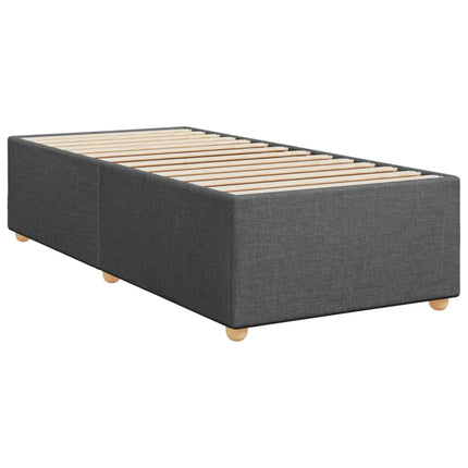 Sengeramme uden madras Mørkegrå 80x200 cm Stof