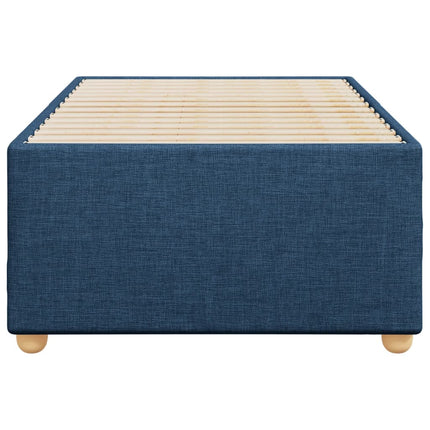 sengeramme uden madras 90x190 cm stof blå