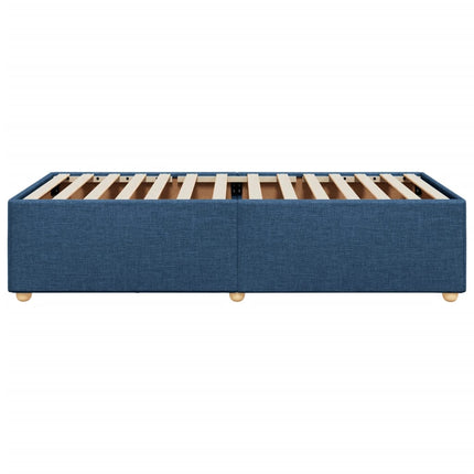 sengeramme uden madras 90x190 cm stof blå