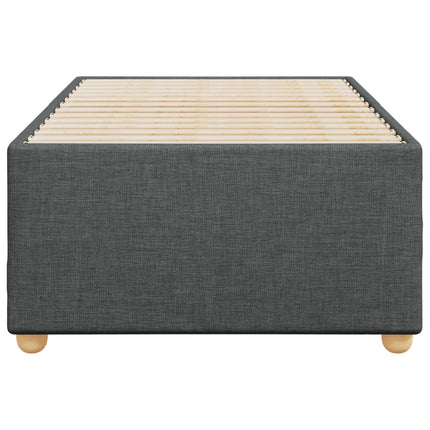Sengeramme uden madras Mørkegrå 90x200 cm Stof
