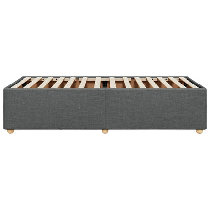 Sengeramme uden madras Mørkegrå 90x200 cm Stof