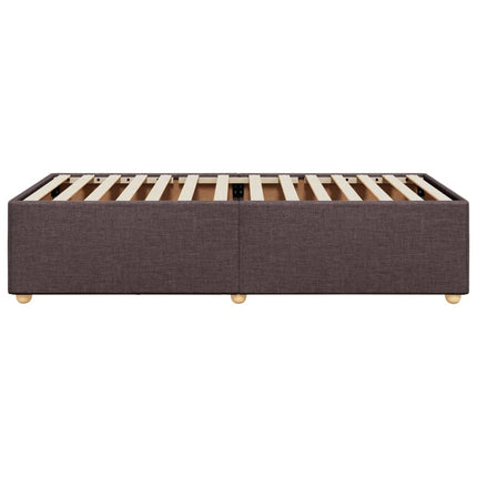 Sengeramme uden madras Mørkebrun 90x200 cm Stof
