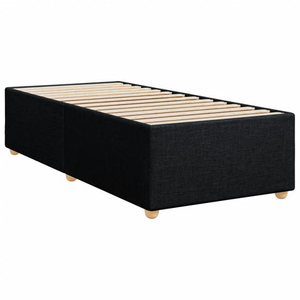 Sengeramme uden madras Sort 100x200 cm Stof