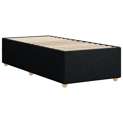 Sengeramme uden madras Sort 100x200 cm Stof