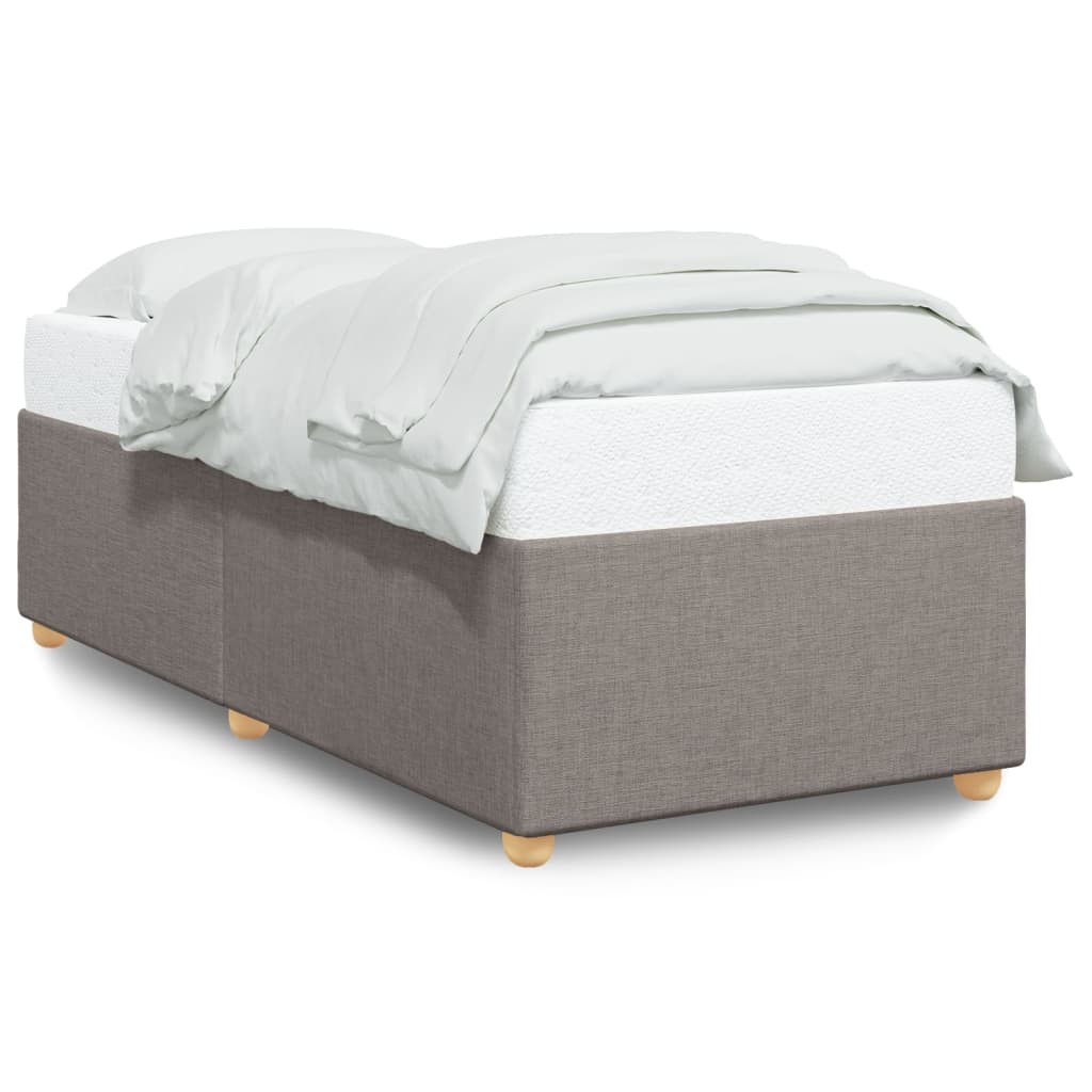 Sengeramme uden madras Taupe 100x200 cm Stof