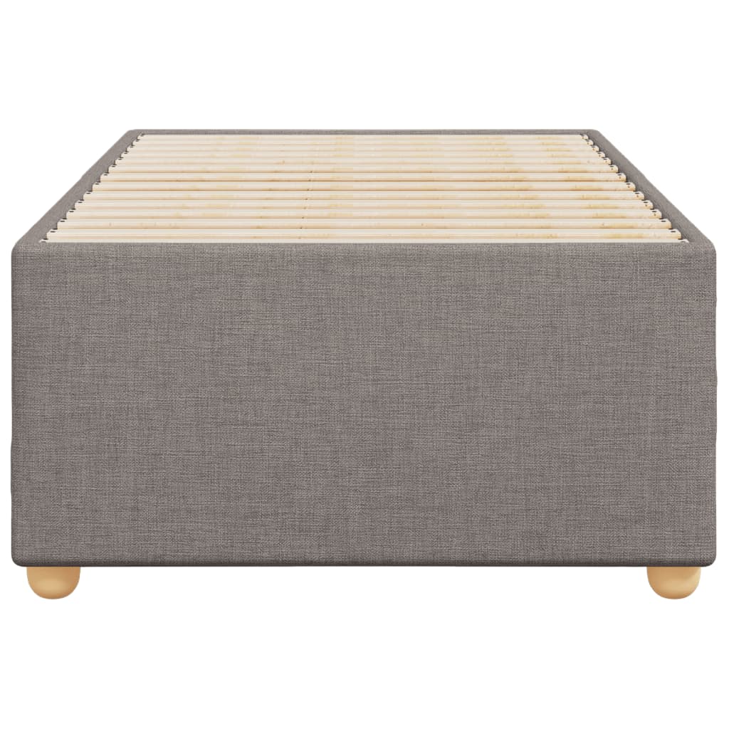 Sengeramme uden madras Taupe 100x200 cm Stof