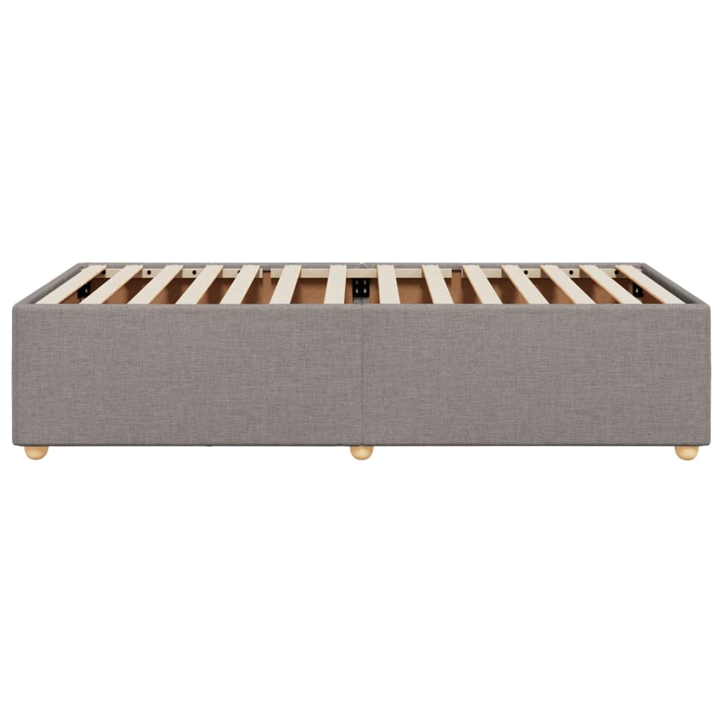 Sengeramme uden madras Taupe 100x200 cm Stof