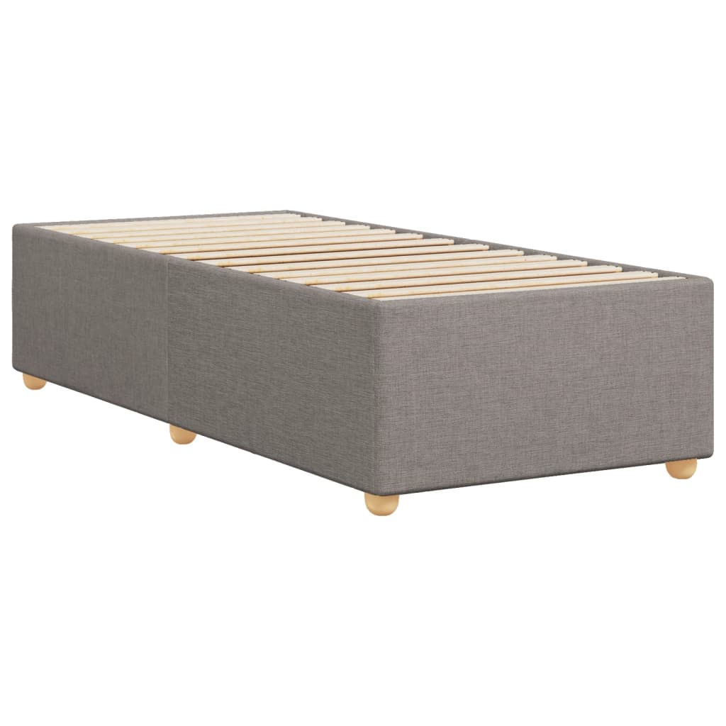 Sengeramme uden madras Taupe 100x200 cm Stof