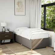 Sengeramme uden madras Taupe 100x200 cm Stof