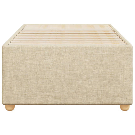 Sengeramme uden madras Creme 100x200 cm Stof