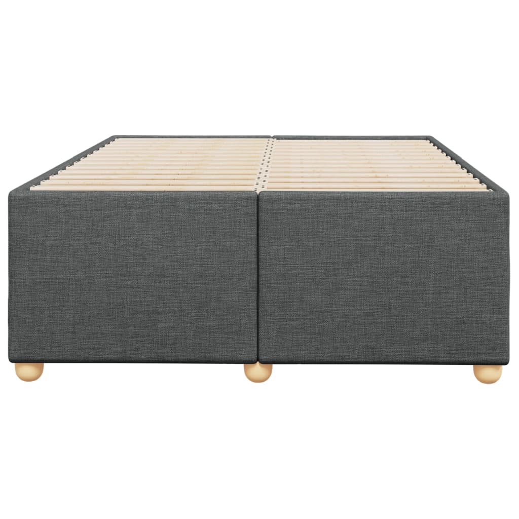 sengeramme uden madras 120x190 cm stof enkeltseng Mørkegrå