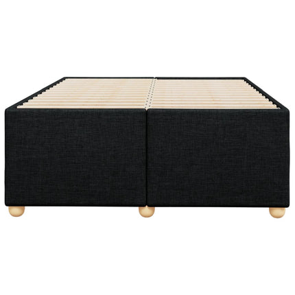 sengeramme uden madras 120x190 cm stof sort