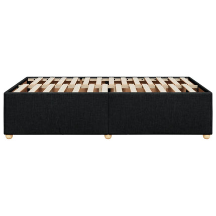 sengeramme uden madras 120x190 cm stof sort