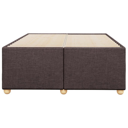 sengeramme uden madras 120x190 cm stof mørkebrun