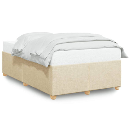 sengeramme uden madras 120x190 cm stof cremefarvet