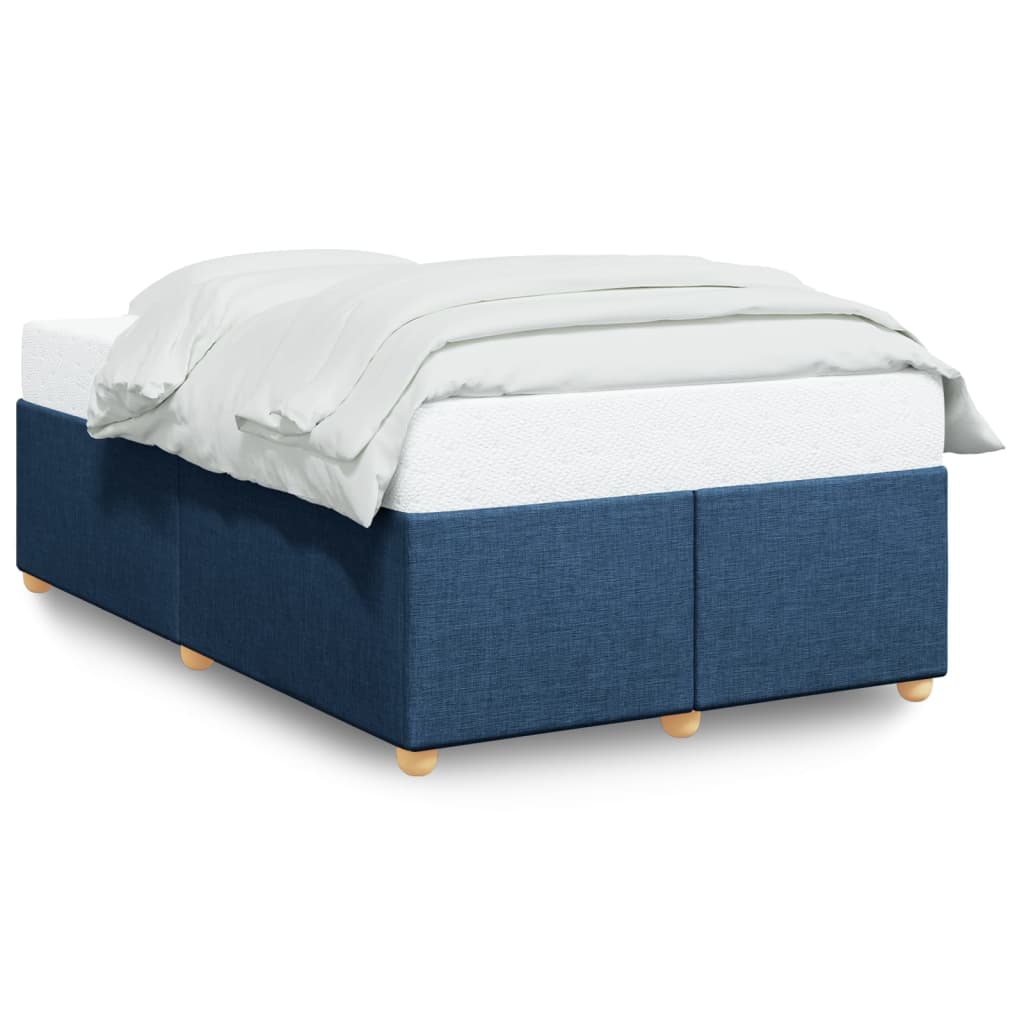 sengeramme uden madras 120x190 cm stof blå