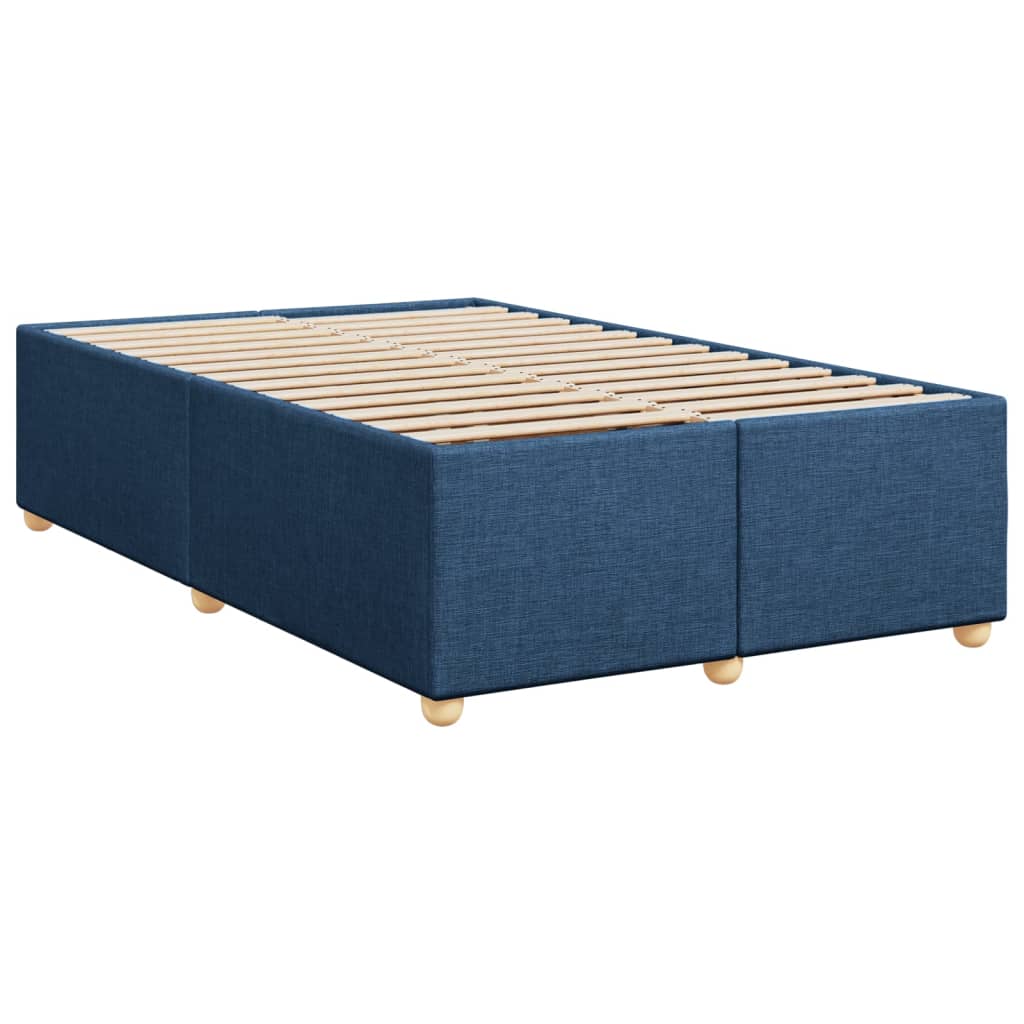 sengeramme uden madras 120x190 cm stof blå