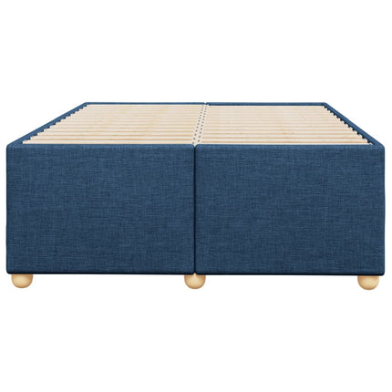 sengeramme uden madras 120x190 cm stof blå