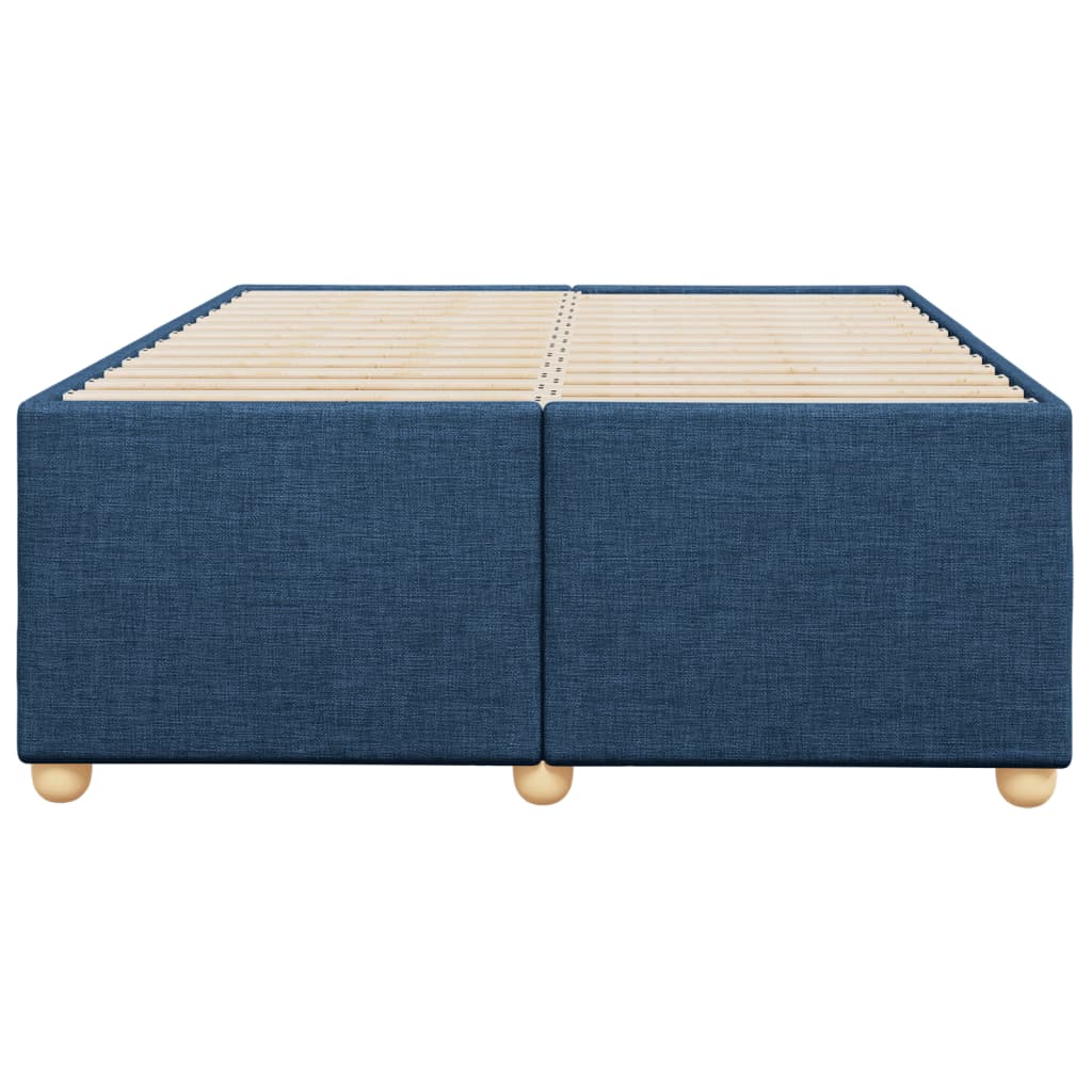 sengeramme uden madras 120x190 cm stof blå