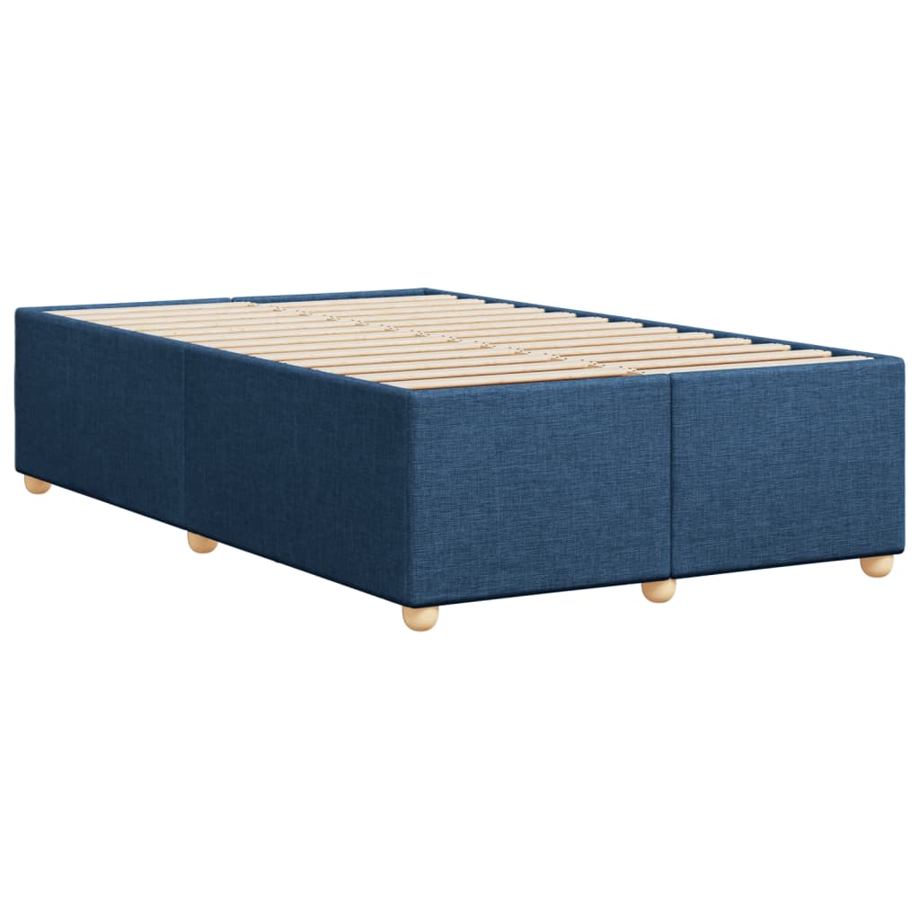 sengeramme uden madras 120x190 cm stof blå