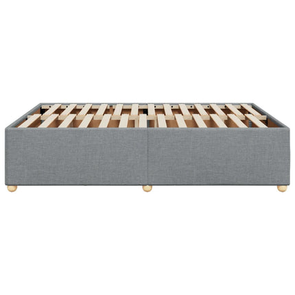 sengeramme uden madras 140x190 cm stof lysegrå