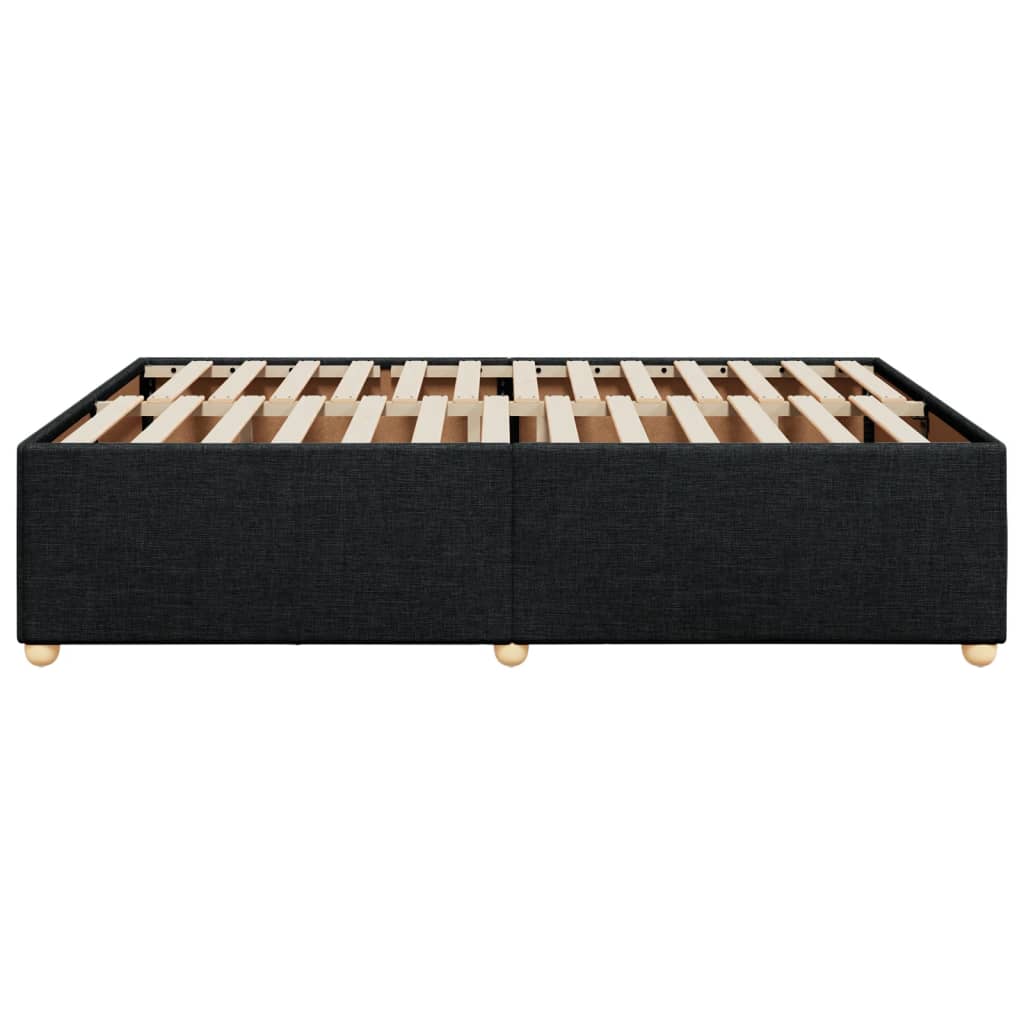 sengeramme uden madras 140x200 cm stof sort