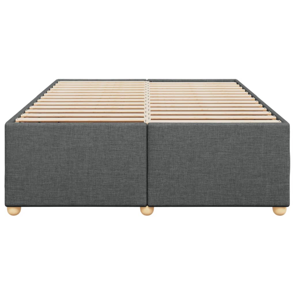 sengeramme uden madras 160x200 cm stof mørkegrå