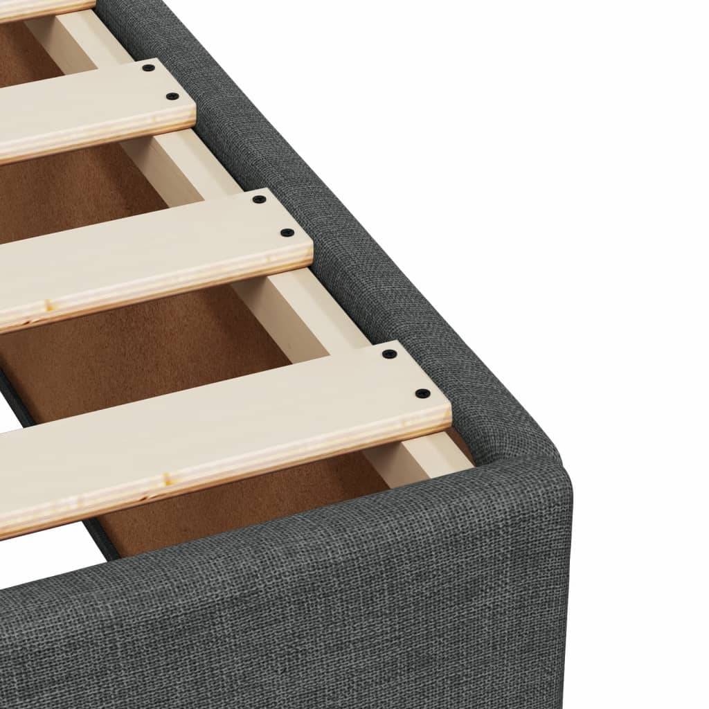 sengeramme uden madras 160x200 cm stof mørkegrå