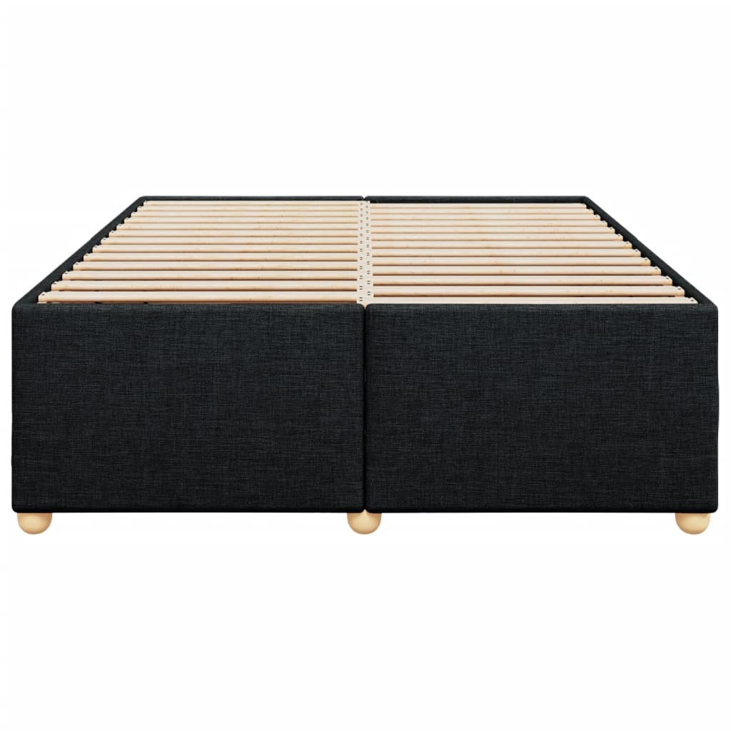 sengeramme uden madras 160x200 cm stof sort