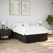 sengeramme uden madras 160x200 cm stof sort