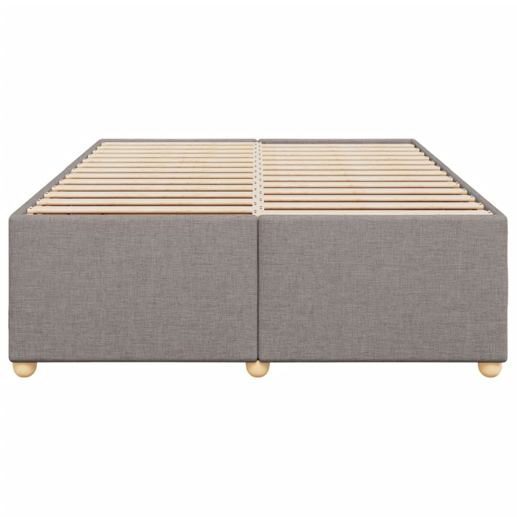 sengeramme uden madras 160x200 cm stof gråbrun