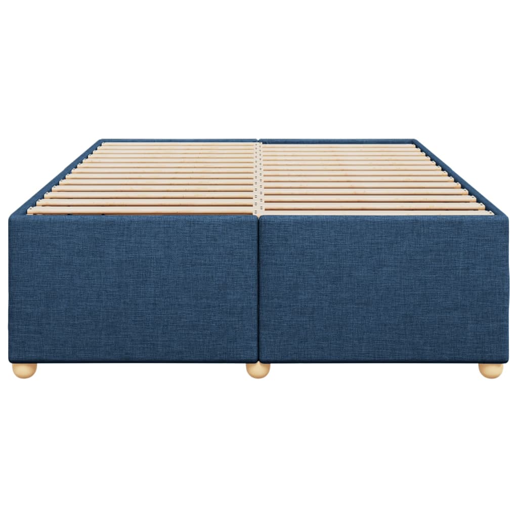 sengeramme uden madras 160x200 cm stof blå
