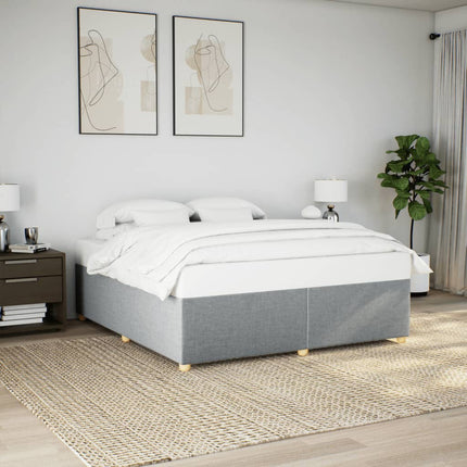 sengeramme uden madras 180x200 cm stof lysegrå