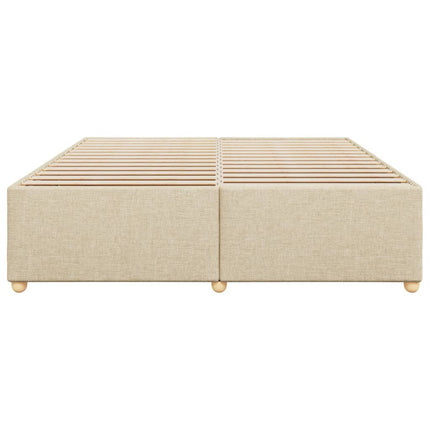 sengeramme uden madras 180x200 cm stof cremefarvet