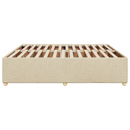 sengeramme uden madras 180x200 cm stof cremefarvet