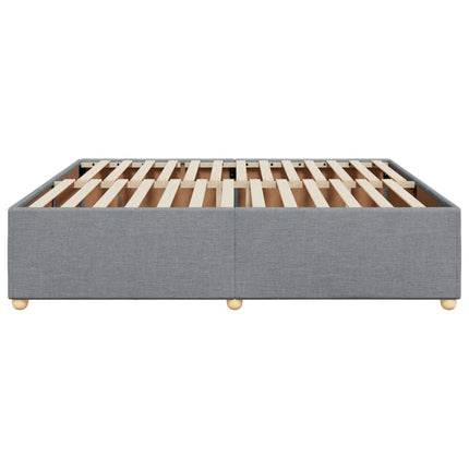 sengeramme uden madras 200x200 cm stof lysegrå