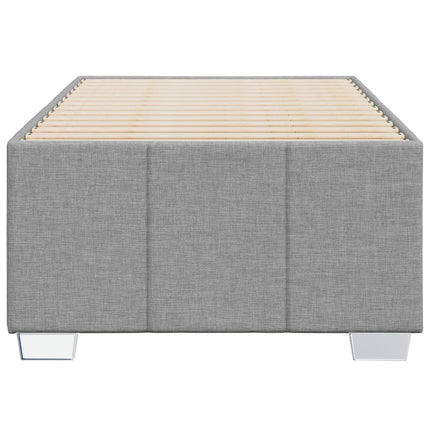 Sengeramme uden madras Lysegrå 80x200 cm Stof