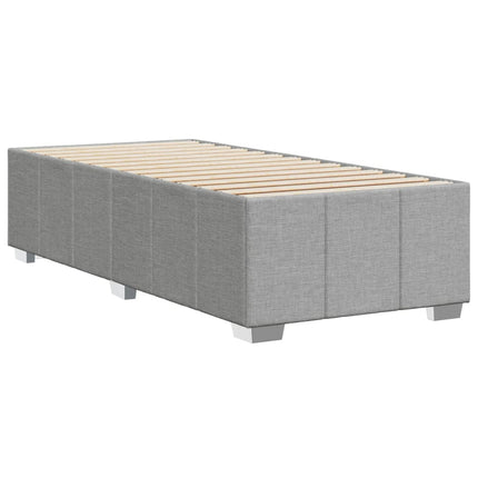 Sengeramme uden madras Lysegrå 80x200 cm Stof