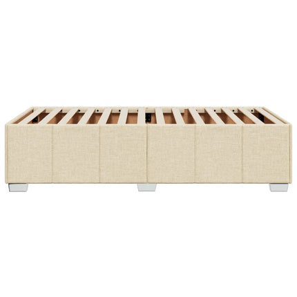 sengeramme uden madras 80x200 cm stof cremefarvet