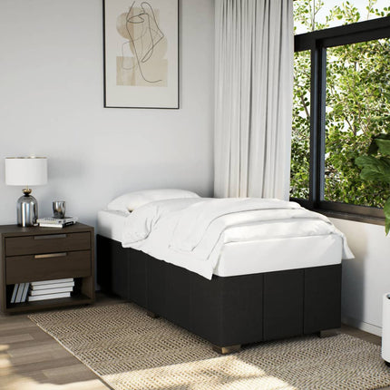 sengeramme uden madras 90x190 cm stof sort