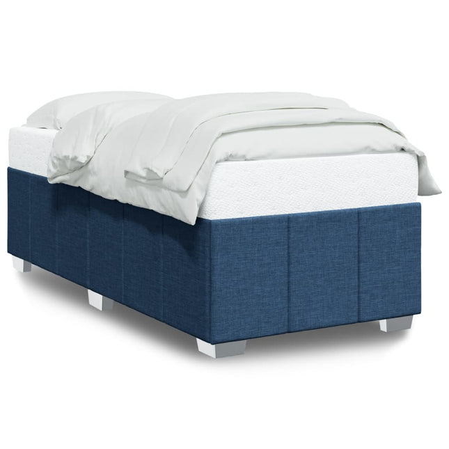 sengeramme uden madras 90x200 cm stof blå
