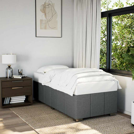 Sengeramme uden madras Mørkegrå 100x200 cm Stof